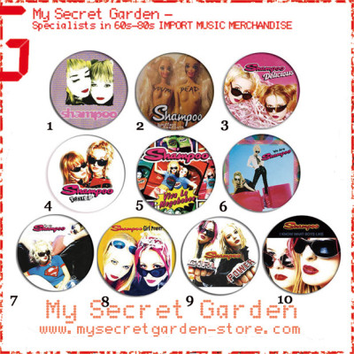 Shampoo - Trouble, We Are Shampoo Album Pinback Button Badge Set ( or Hair Ties / 4.4 cm Badge / Magnet / Keychain Set )